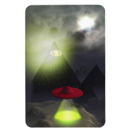 Pirâmide Illuminati e ímã flexível UFO Premium