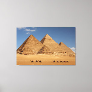 Pirâmides Da Arte Canvas De Giza E Camelos