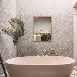 Pirâmides de Vintage, Poster de Giza Centro Egito