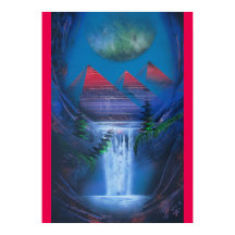 Pirâmides do impressão de pintura do passado