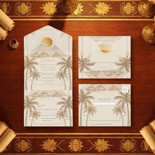 Pirâmides Retro de Gizé Egito Casamento de Destino