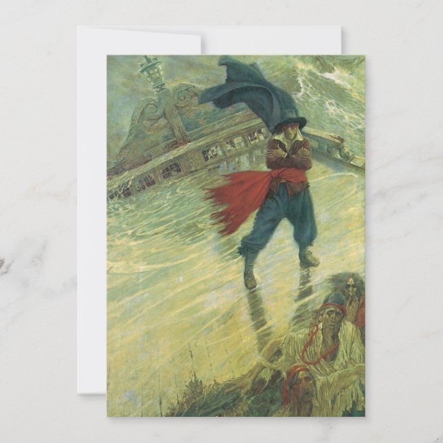 Pirata Antigo, O Holandês Voador por Howard Pyle (Frente)