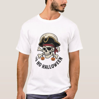Pirata Caveira Halloween Gravura Vintage Camisa Br