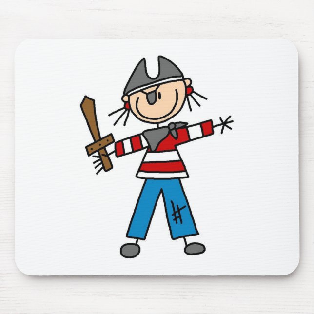 Pirata com espada Mousepad (Frente)