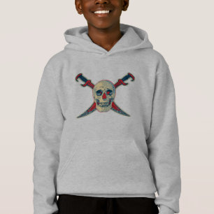 Pirata (Crânio) - Pullover Hoodie de Crianças
