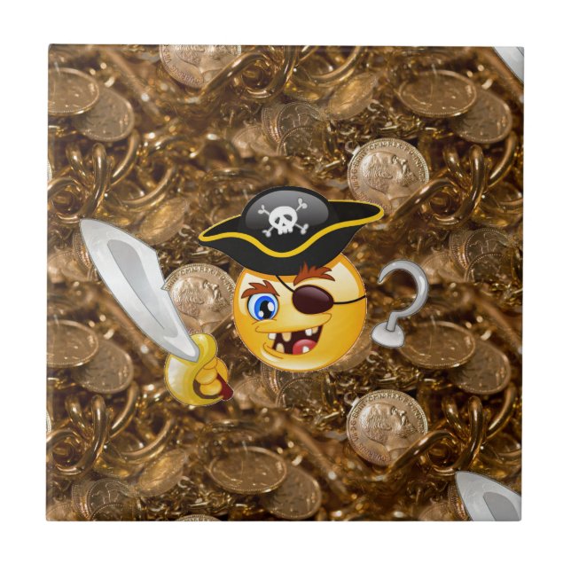 pirata do tesouro emoji (Frente)