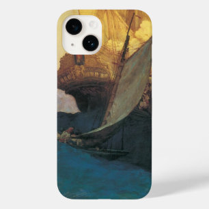 Pirata do vintage, ataque em um Galleon por Howard