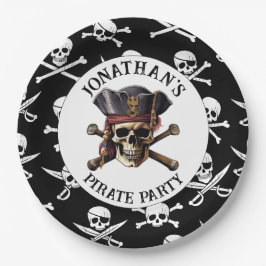 PIRATA FOFINHO Prato de Papel
