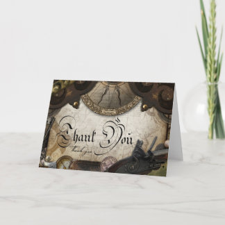 Pirata o velho mundo ameaçado Cartões de agradecim