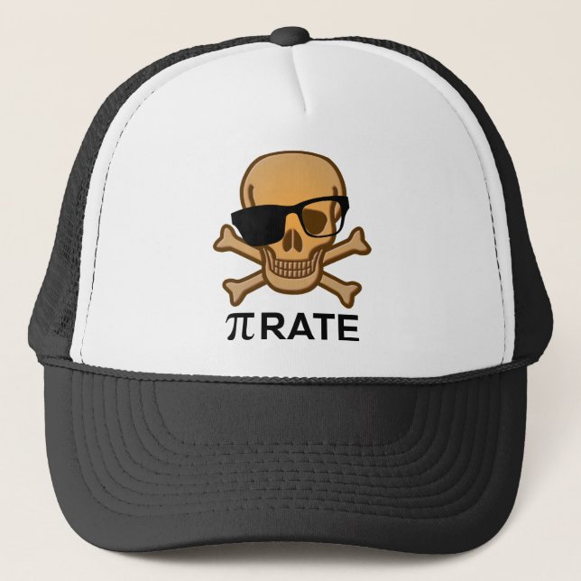 Pirata Pi Matemática Divertida Geometria Boné Bola (Frente)