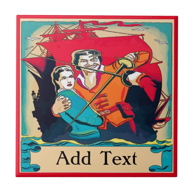 Piratas, adicionar texto, personalizar (Frente)