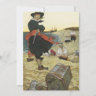 Piratas Antigos, William Kidd Enterrando Tesouro