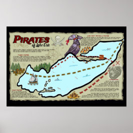 Piratas do Lago Erie Poster Oficial ELE Merch