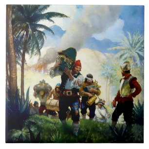 “Piratas e Pilhagem” por NC Wyeth