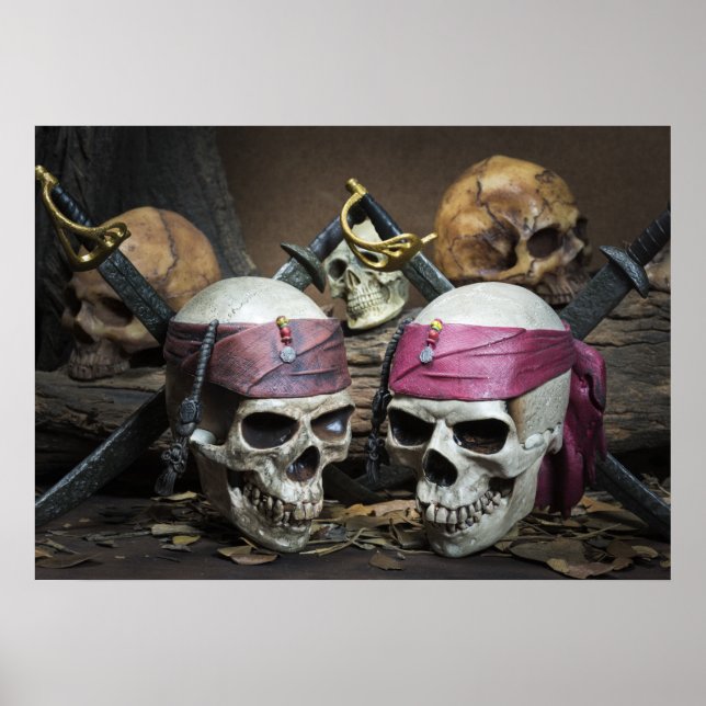 Pirate Skulls poster (Frente)