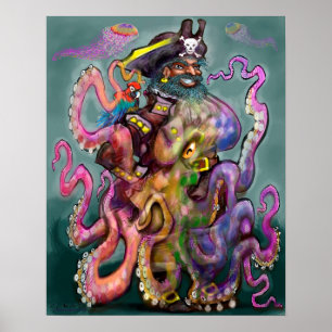 Pirate Tentacle Poster