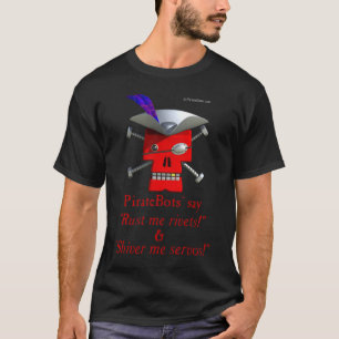 PirateBots -- design original da camisa do robô d