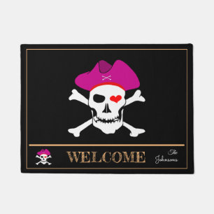 Pirates Flag & Capitão Grace, tapetes de casa /We