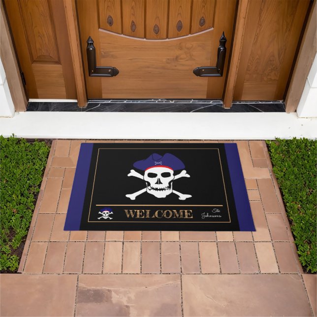 Pirates Flag & Capitão Jack, tapetes de casa /Bem- (Ar livre)