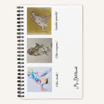 Pirenéus, Bassett Hound Rainbow Dog Sketchbook
