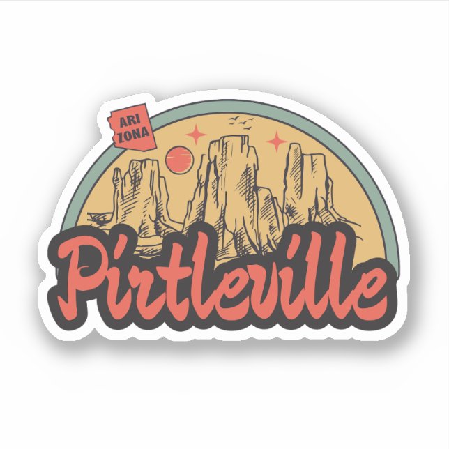 Pirtleville, Arizona  Adesivo (Frente)