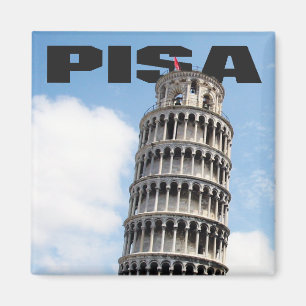 Pisa que aprende a imã de geladeira da torre