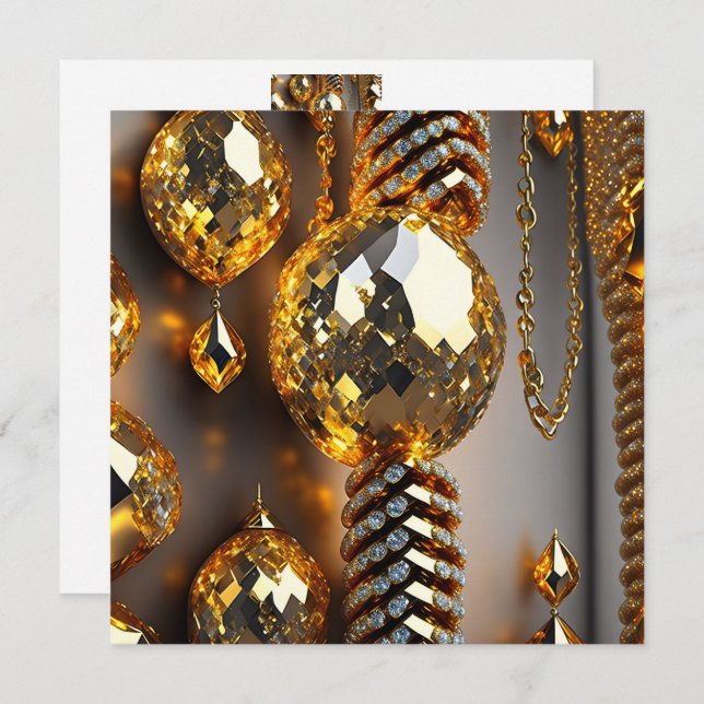 Pisca! Bonitas joias caos em ouro (Frente/Verso)