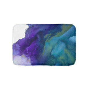 Pisca de um tapete ocular Roxo, ouro, lacre