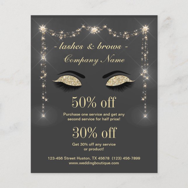 Pisca o folheto personalizado de negócios (Frente)