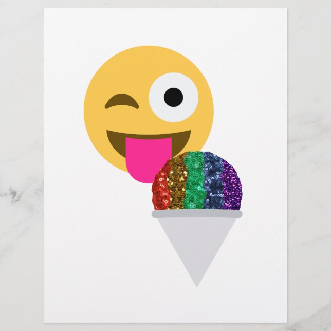 piscar os olhos emoji brilhante (Frente)