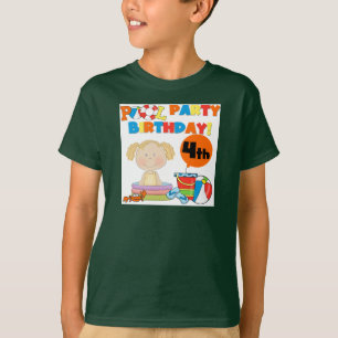 Piscina 4º aniversário Camisetas e presentes