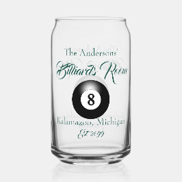 Piscina Billiards Room 8 Ball Drinkware Beer