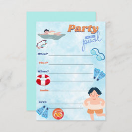 piscina convite de festas