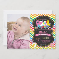 Piscina Convite de festas de Verão - Garota de abe