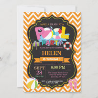 Piscina Convite de festas Laranja Esplate Raiz