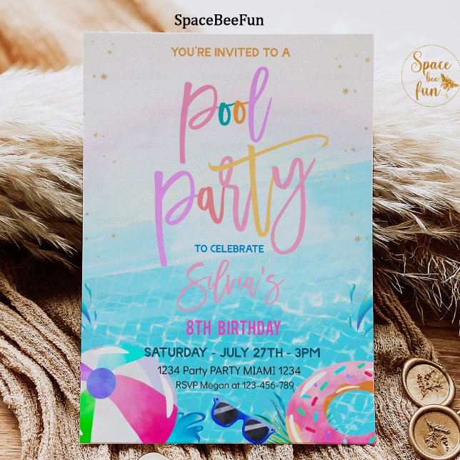 Piscina Convite de festas Partido Piscina Tropical (Criador carregado)