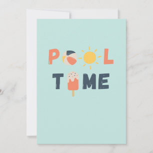 piscina. Convites e Anúncios