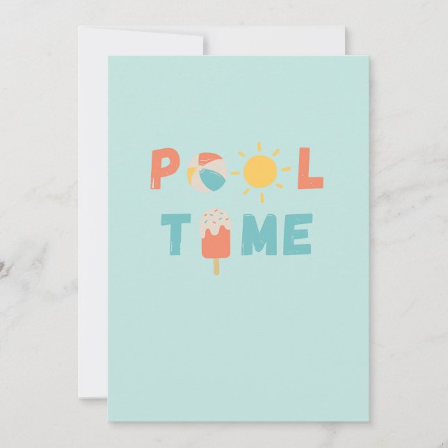 piscina. Convites e Anúncios (Frente)