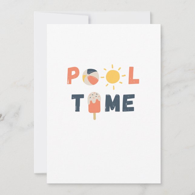 piscina. Convites e Anúncios (Frente)