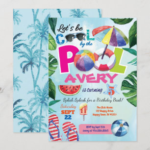 Piscina de convite para crianças