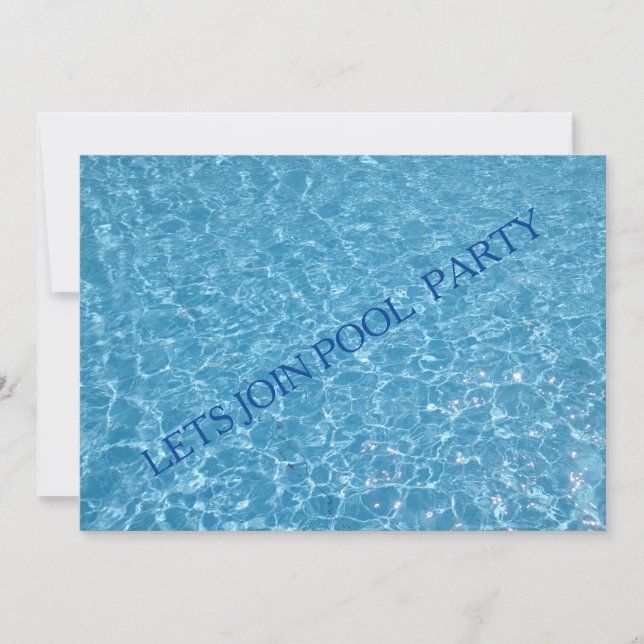 Piscina deixa-se juntar ao Convite de festas de Pi (Frente)