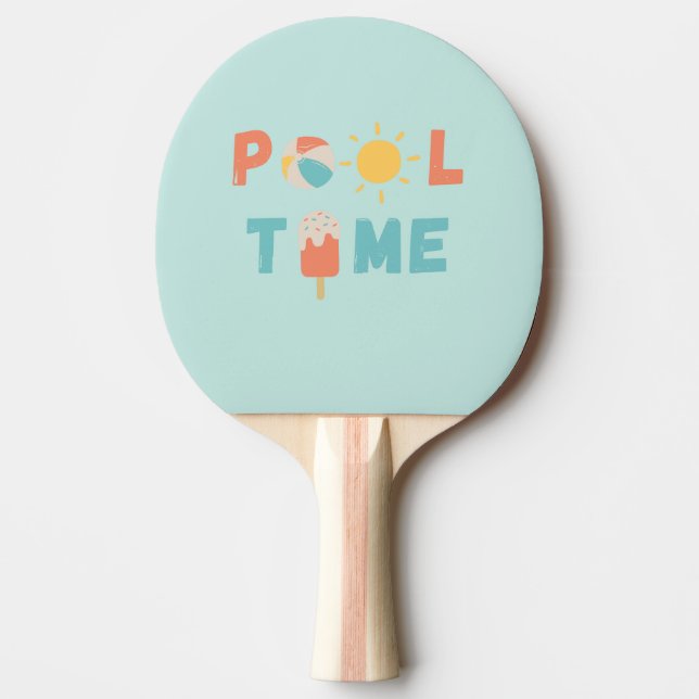 piscina. Raquete de Ping-Pong (Frente)