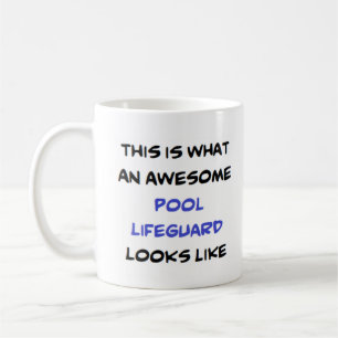 piscina-salva-vidas fantástica, caneca de café