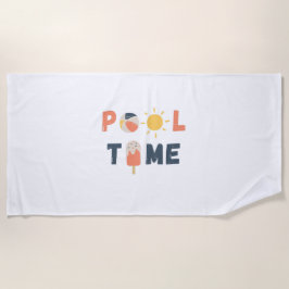 piscina. Toalhas de praia