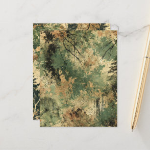 Piso de Queda Papel Sapado a Tinta