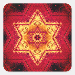 Piso do diabo - padrões clássico adesivo redondo