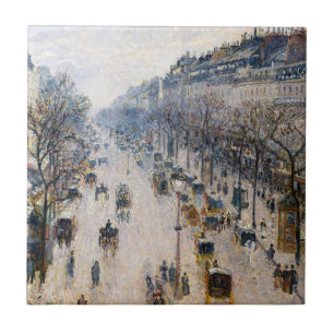Pissarro - Boulevard Montmartre, Manhã de Inverno