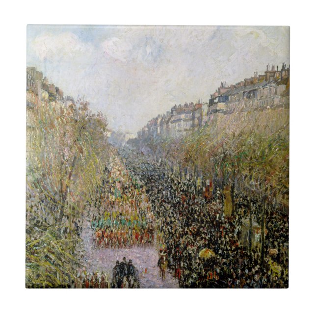 Pissarro - Boulevard Montmartre, Mardi Gras (Frente)