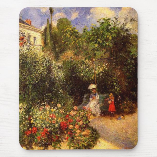 Pissarro é "O Jardim de Pontoise" - Mousepad (Frente)