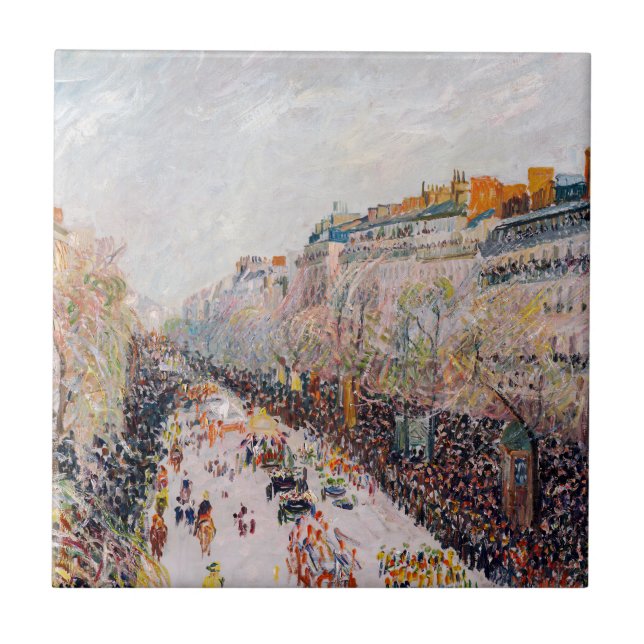 Pissarro - Montmartre, Mardi Gras no Boulevard (Frente)